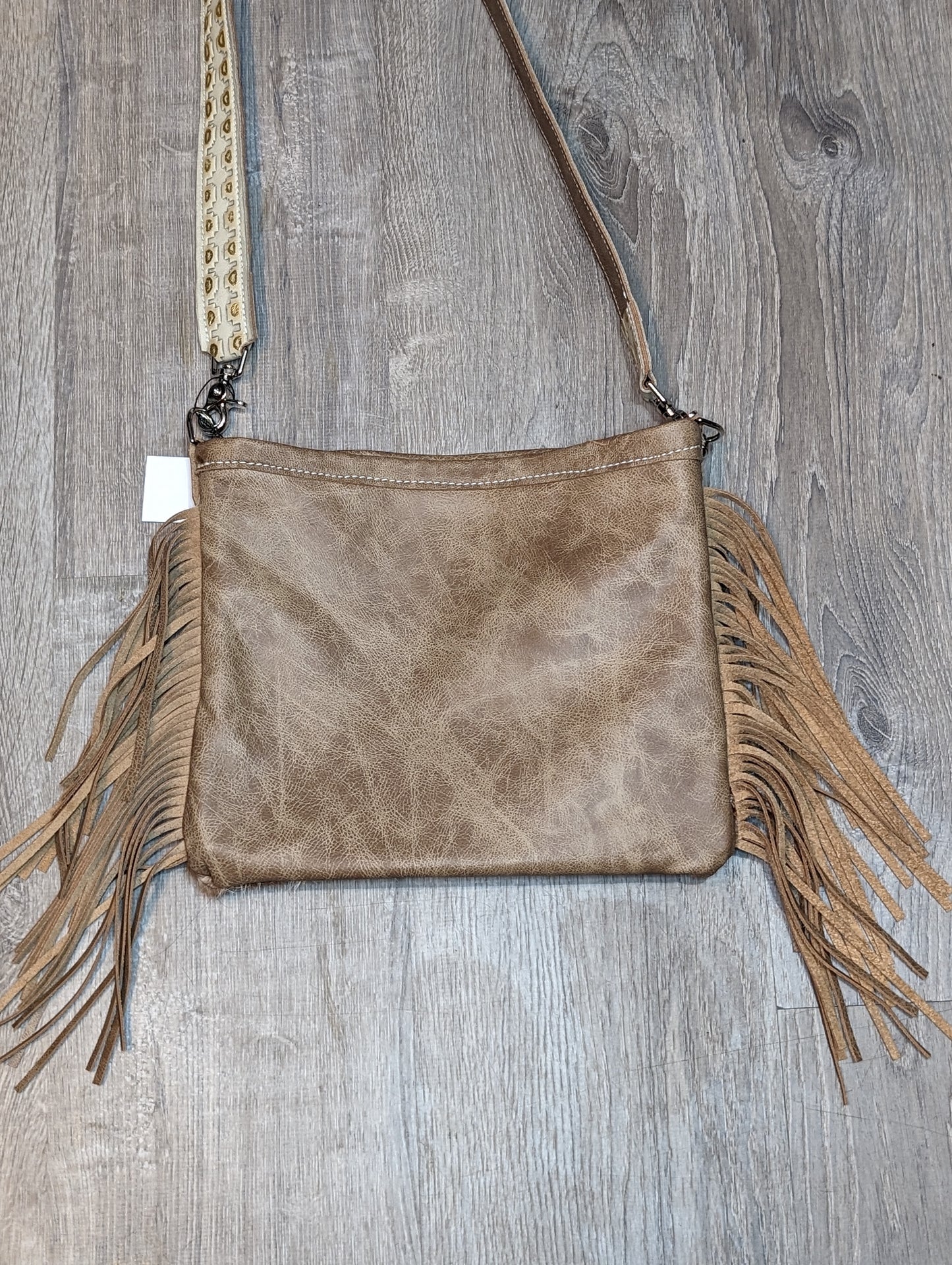 Hair on Hide Crossbody with Fringe