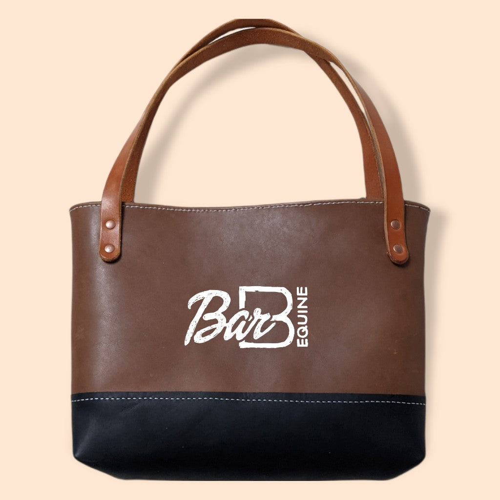Brown and Black Tote Bag