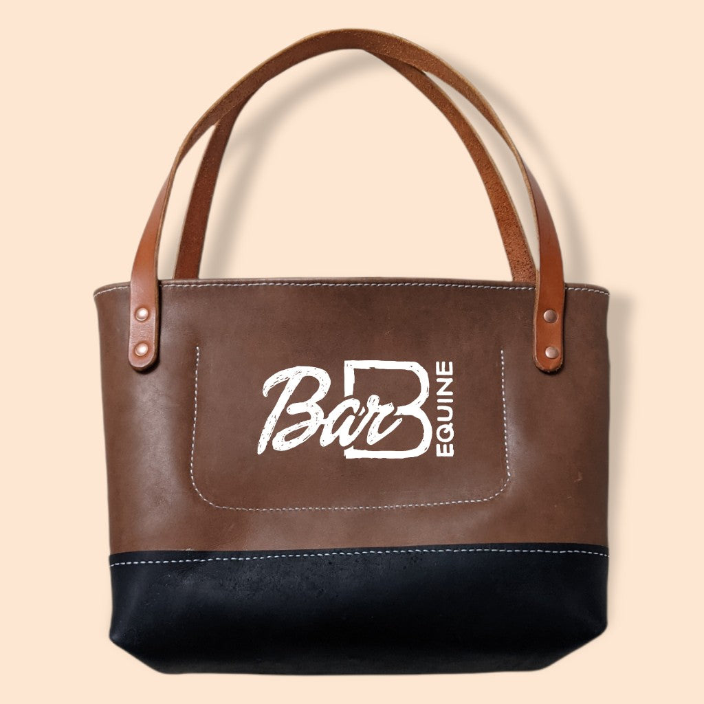 Brown and Black Tote Bag