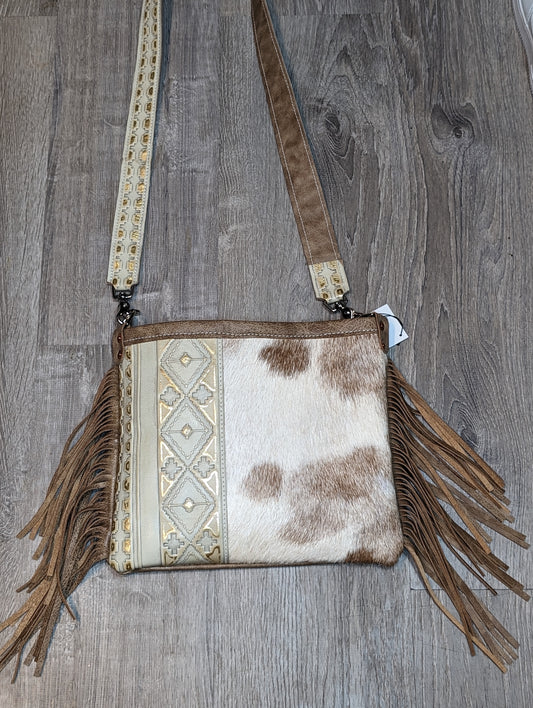 Hair on Hide Crossbody with Fringe