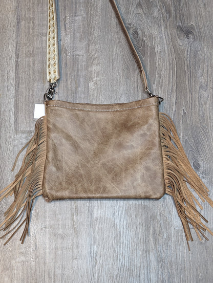 Hair on Hide Crossbody with Fringe