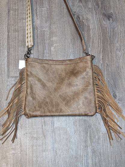 Hair on Hide Crossbody with Fringe
