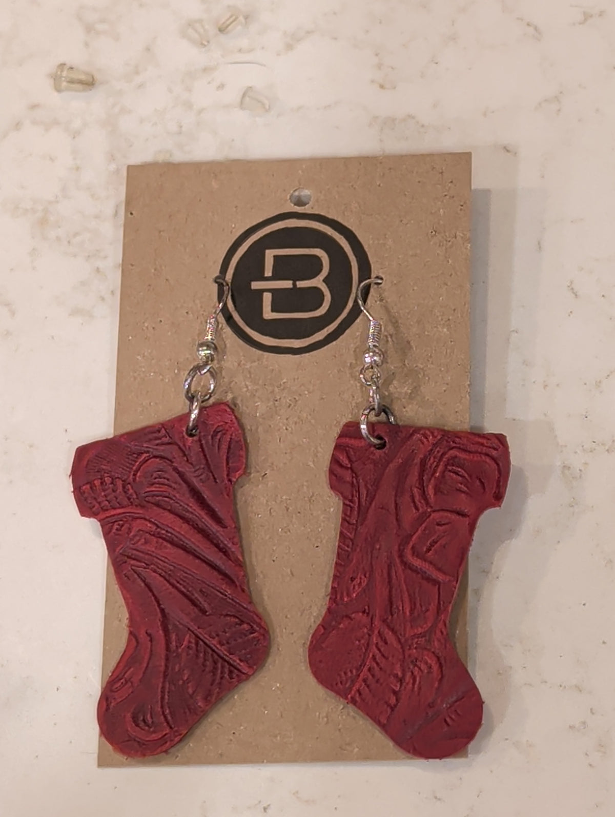 Embossed Red Stockings