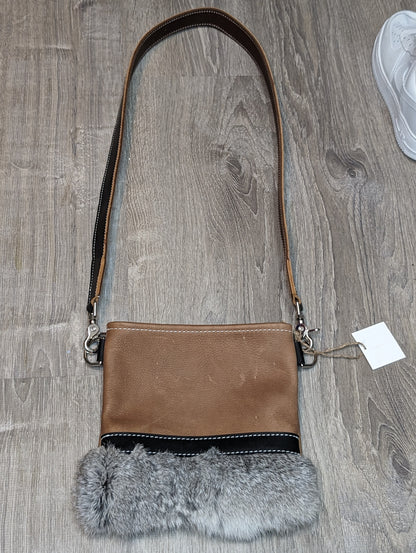 Tan crossbody with rabbit