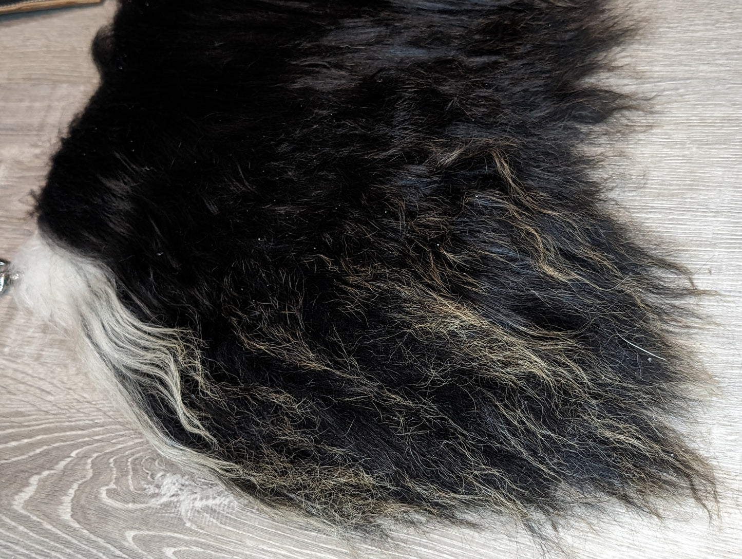 Angora Sheep Wool crossbody purse