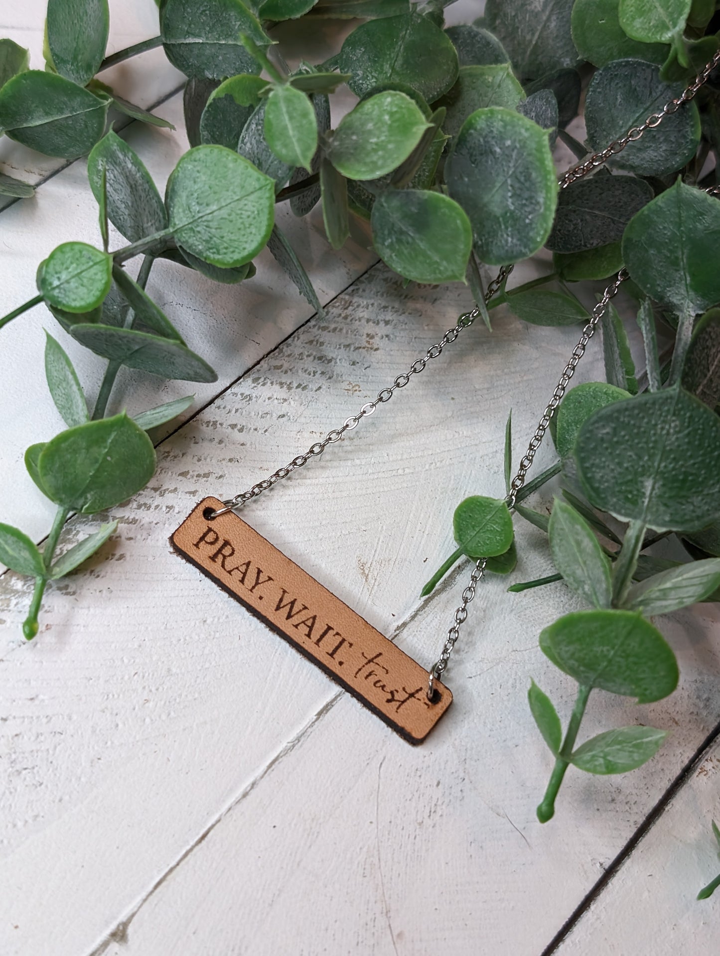 Engraved Bar Necklace