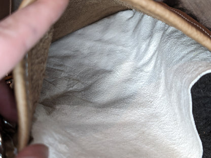 Angora Sheep Wool crossbody purse