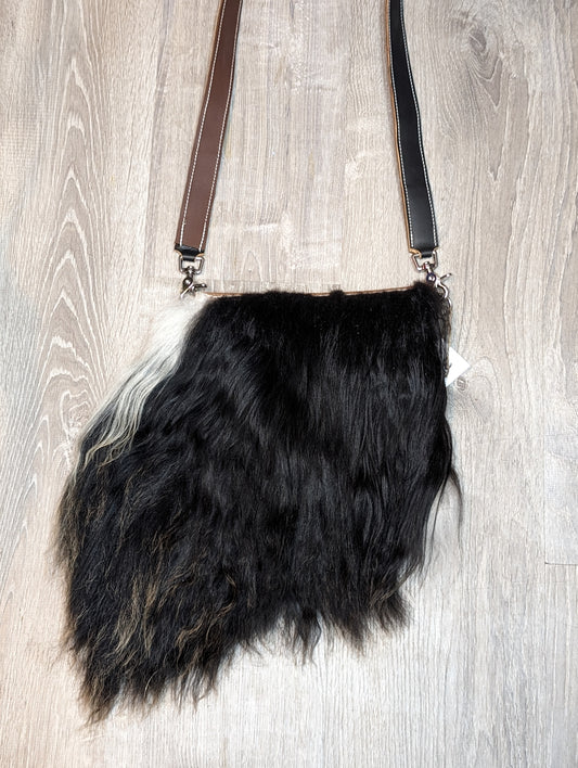 Angora Sheep Wool crossbody purse