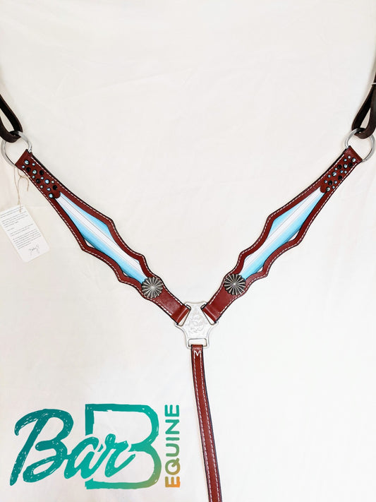 Turquoise Serape Breast Collar
