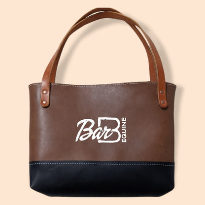 Brown and Black Tote Bag