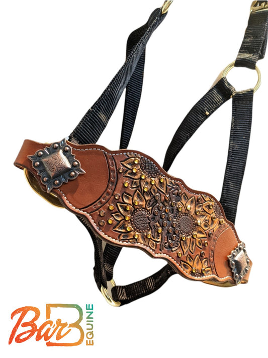 Sunflower Bucking Horse Bronc Halter