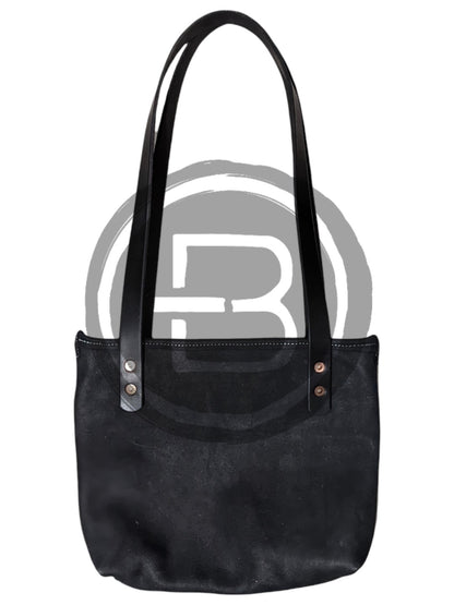 Canvas Lined Tote Bag with Fringe