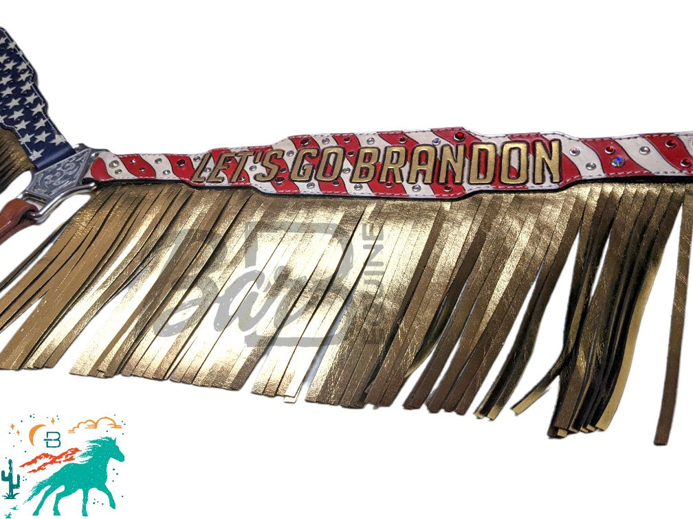 Patriotic LGB Breast Collar with Fringe