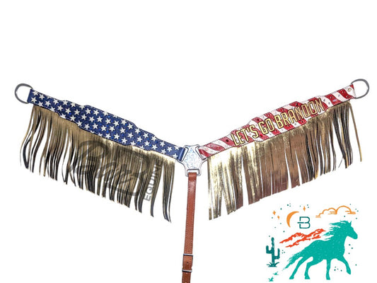 Patriotic LGB Breast Collar with Fringe