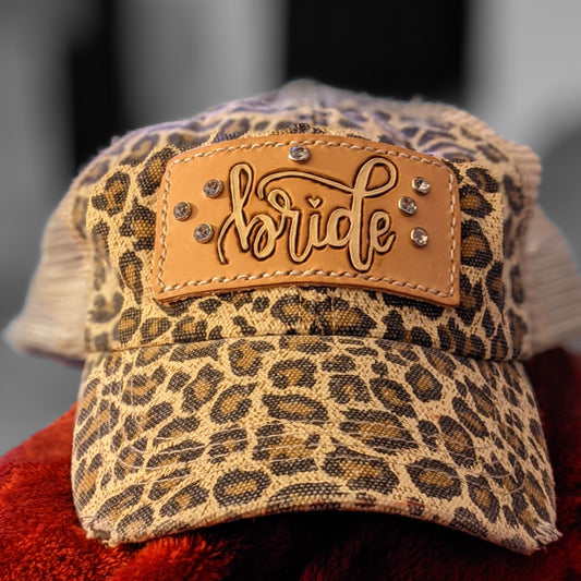Cheetah "Bride" Cap