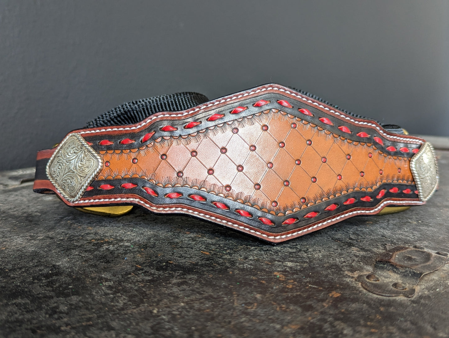 Classic Black & Red Bronc Halter