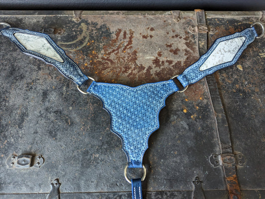 Navy Gladiator Style Breast Collar