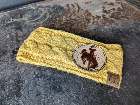 CC Headband with Bucking Horse Patch