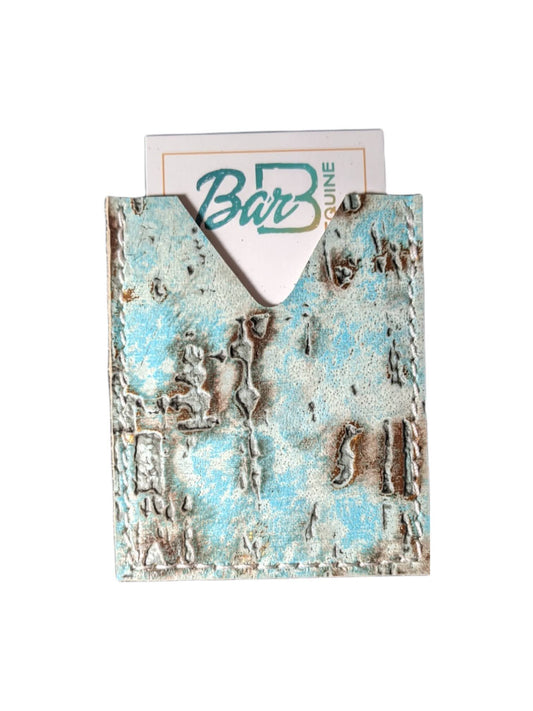 Turquoise Driftwood Card Wallet