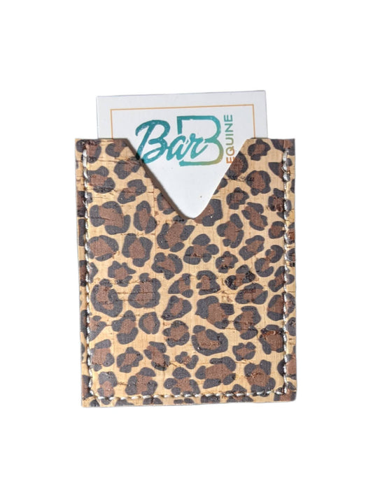 Cork Cheetah Card Wallet