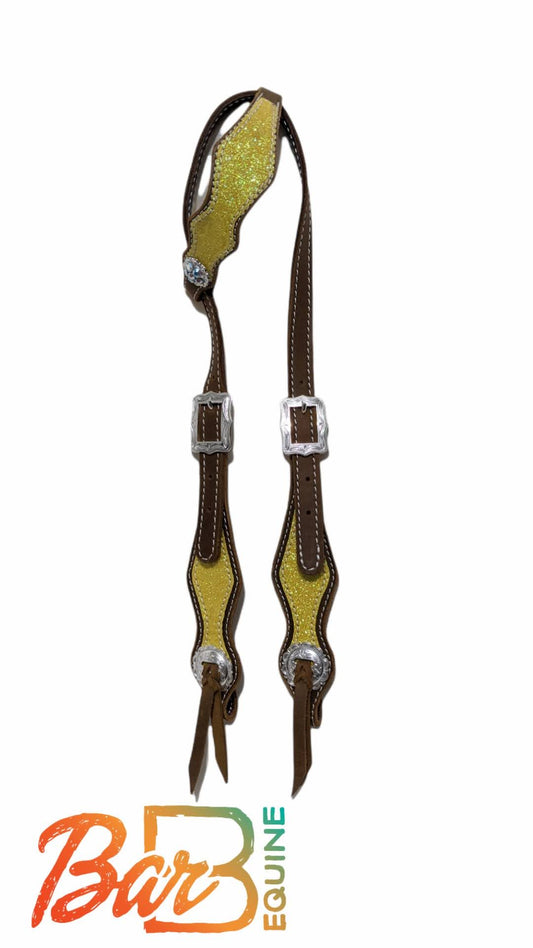 Yellow Glitter Headstall